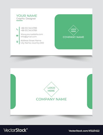 business card design or visiting card templ