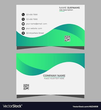 business card design template vactor