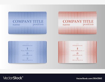 Business card design vector image