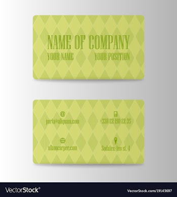 Business card design vector image