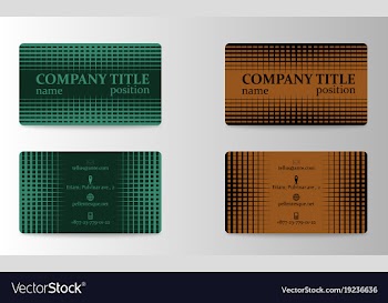 Business card design vector image