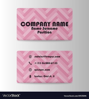 Business card design vector image