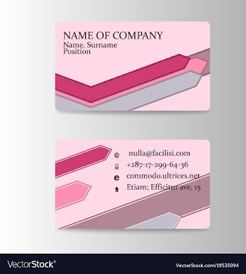 Business card design vector image