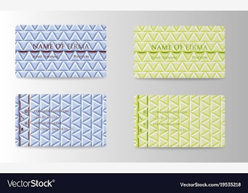 Business card design vector image
