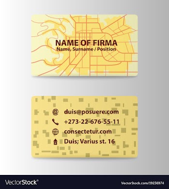 Business card elegant design vector image