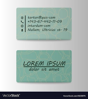 Business card elegant design vector image