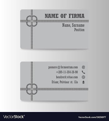 Business card elegant design vector image
