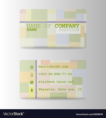 Business card elegant design vector image