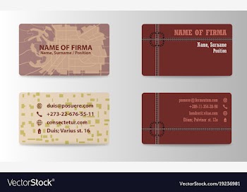 Business card elegant design vector image