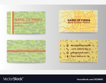 Business card elegant design vector image