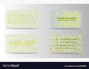 Business card elegant design vector image