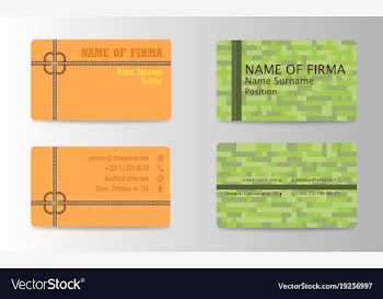 Business card elegant design vector image