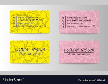 Business card elegant design vector image