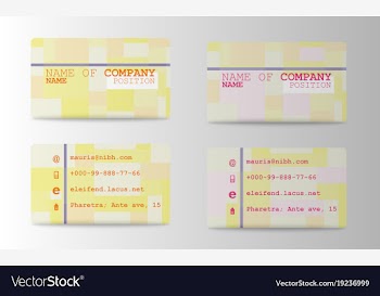 Business card elegant design vector image