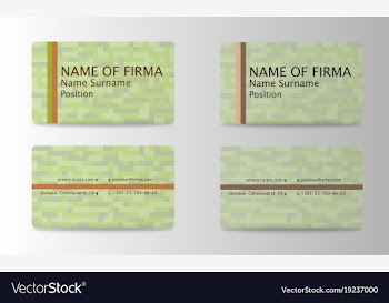Business card elegant design vector image