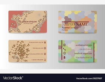 Business card elegant design vector image