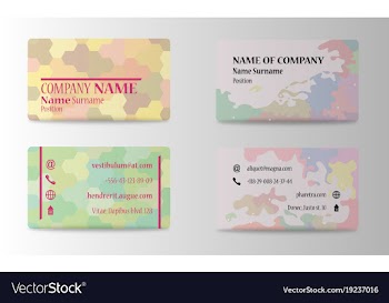 Business card elegant design vector image
