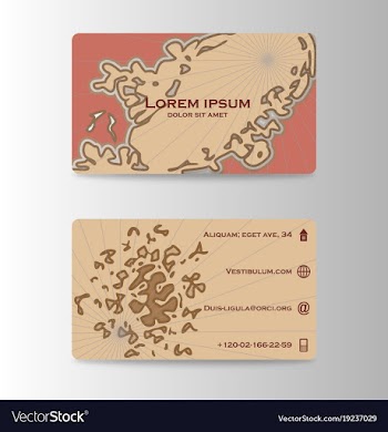 Business card elegant design vector image