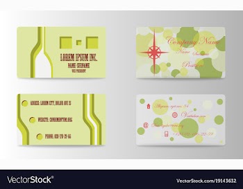 Business card for print vector image