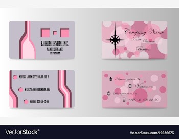Business card for print vector image