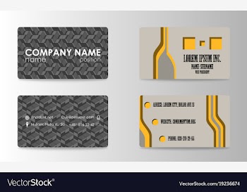 Business card for print vector image