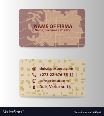 Business card ideas for designers and web design vector image