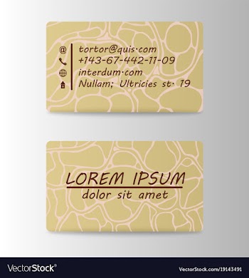 Business card ideas for designers and web design vector image