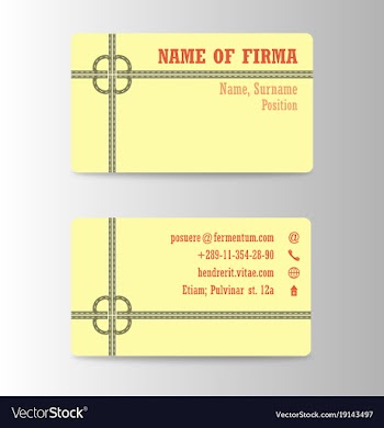 Business card ideas for designers and web design vector image