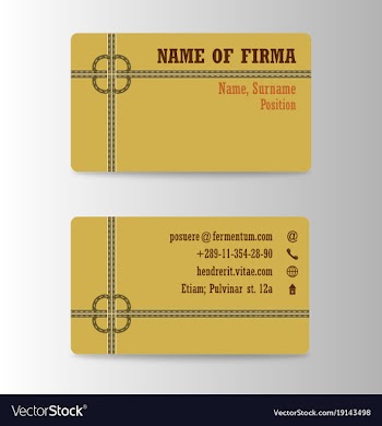 Business card ideas for designers and web design vector image