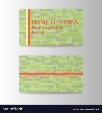 Business card ideas for designers and web design vector image