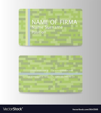 Business card ideas for designers and web design vector image