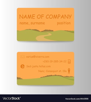 Business card ideas for designers and web design vector image