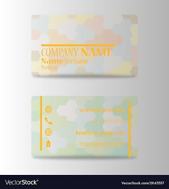 Business card ideas for designers and web design vector image