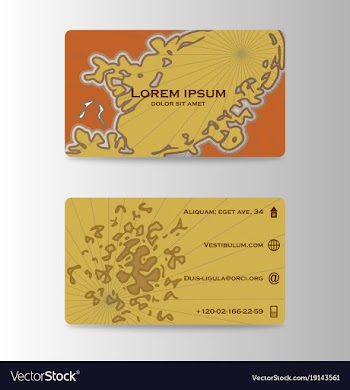 Business card ideas for designers and web design vector image