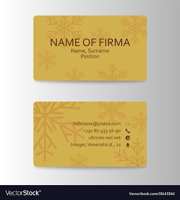 Business card ideas for designers and web design vector image
