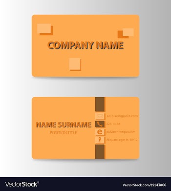 Business card ideas for designers and web design vector image