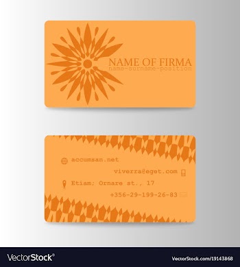 Business card ideas for designers and web design vector image