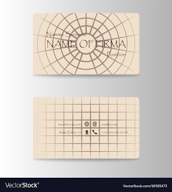 Business card in east japanese and china style vector image