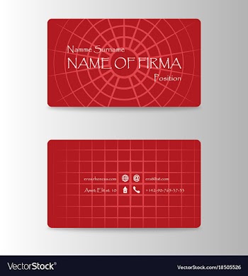 Business card in east japanese and china style vector image