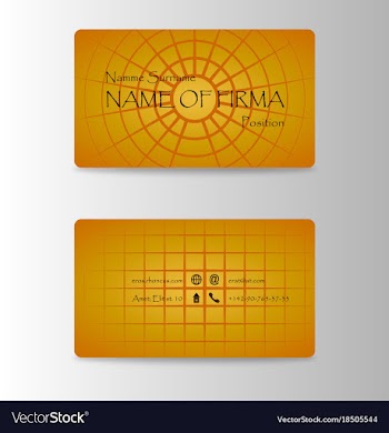 Business card in east japanese and china style vector image