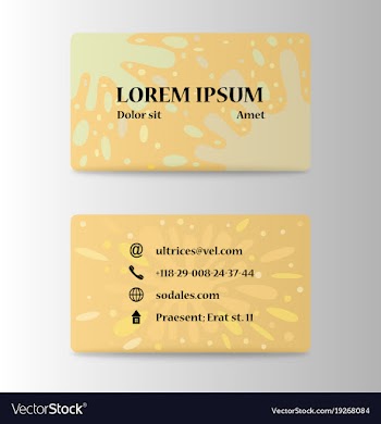 Business card in individual style eps10 vector image