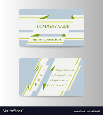 Business card in individual style eps10 vector image
