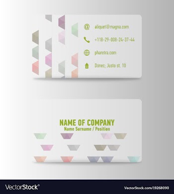 Business card in individual style eps10 vector image