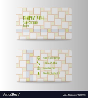 Business card in individual style eps10 vector image