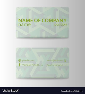 Business card in individual style eps10 vector image