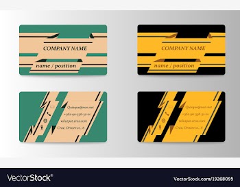 Business card in individual style eps10 vector image