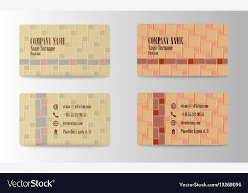 Business card in individual style eps10 vector image