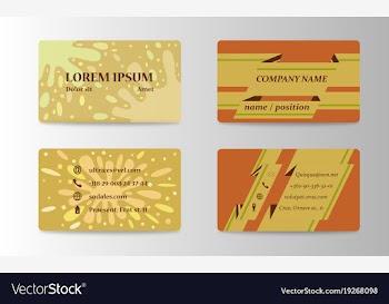 Business card in individual style eps10 vector image