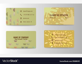 Business card in individual style eps10 vector image