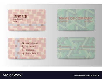 Business card in individual style eps10 vector image